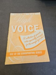 HIGH VOICE #5 VINTAGE SHEET MUSIC 1960 SINGSPIRATION EVANGELICAL GOSPEL WORSHIP
