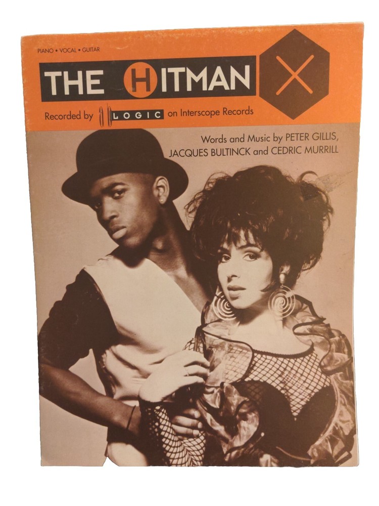The Hitman Sheet Music Logic Piano Vocal Guitar 90s Eurodance Pop Rap F5AC