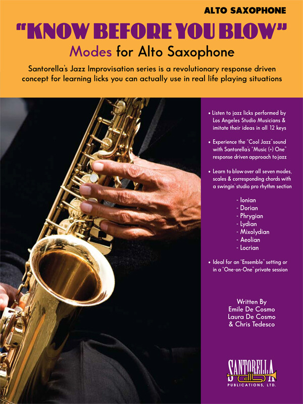 Know Before You Blow – Jazz Modes for Alto Sax with CD * Ships from Publisher!