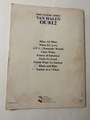 Van Halen OU812 Bass Guitar Tab / Tablature Book – Cherry Lane 1989