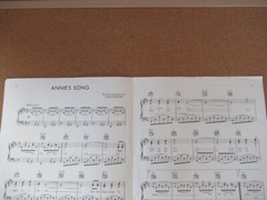 VTG 1974 sheet music solo: « Annie&rsquo;s Song » by John Denver, Cherry Lane Music, VG!