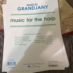 Music For The Harp Various Composers Arr By Grandjany Sheet Music 050488645