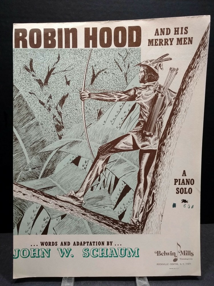 Robin Hood and His Merry Men Sheet Music Piano Solo Level 2.5 Teacher F1AG