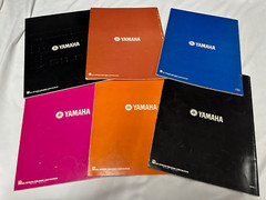 Lot of 6 Old Vintage Yamaha Organ Course Books Sheet Music Latin, Jazz, Broadway