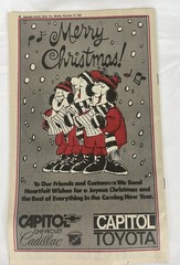 1982 Christmas Carol Book Statesman Journal Salem, Oregon Vintage