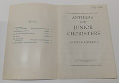 Anthems for Junior Choristers by Austin C. Lovelace – Summy-Birchard, 1960