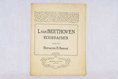 Ludwig Van Beethoven 1925 Antique Sheet Music Ecossaises