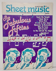 Sheet Music Magazine Standard Piano Guitar The Fabulous Fifties March 1988