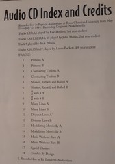 Multiple Percussion Book Concepts for Musical Performance Sheet Music WITH CD