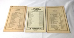 LOT OF 3 VINTAGE T. B. HARMS CHORAL PUBLICATIONS / THREE PART FEMALE VOICES SSA