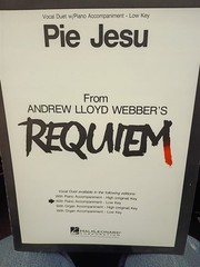 Andrew Lloyd Webber&rsquo;s « Pie Jesu » Requiem Sheet Music Piano Both Low/High Key