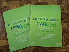 2 PIANO & ORGAN DUETS songbooks: Special Gaither songs arr. by J Innes & B Fasig