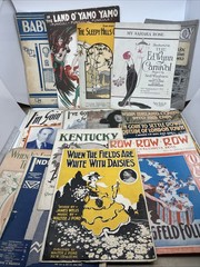 Vintage Sheet Music Lot 1920s 1930s Irving Berlin Ziegfeld Illustrated (58-23)