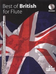 Best of British for Flute Solo Classical Folk Sheet Music Play-Along Book CD