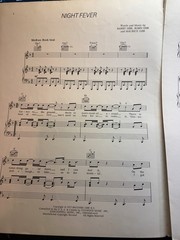 P 1989 THE BEE GEES Sheet Music ‘One’ Mint