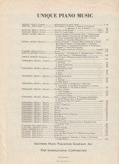 Vintage Granada Piano Solo Sheet Music by Augstin Lara Sheet Music c1959