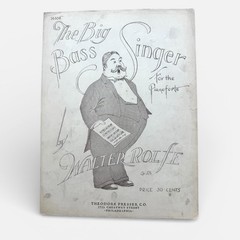 The Big Bass Singer 1919 Sheet Music Walter Rolfe Theodore Presser Co Piano