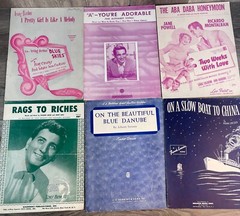 Lot of 75 VINTAGE SONGS & PIANO SOLO Sheet Music 1920s-1950s