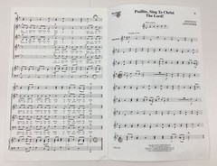 Psallite Sing To Christ The Lord SATB Piano Handbells Sheet Music David Stocker