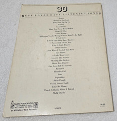 Songbook 1979 30 Best Easy Listening Songs Piano Guitar Vocal Very Good