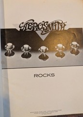 Aerosmith Rocks Songbook Sheet Music Tab Chords 1976 Vintage Warner Bros 9 Songs