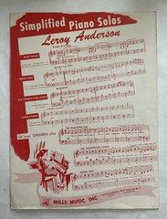 The Syncopated Clock Sheet Music Leroy Anderson Piano Solo Voice 1951 Vintage