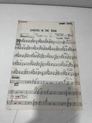 SAMMY DAVIS JR. SINGING IN THE RAIN FACSIMILE ORIGNAL SHEET MUSIC 3 Percussion