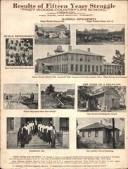 1924 PINEY WOODS AFRICAN AMERICAN SCHOOL historic sheet music LAWRENCE C. JONES