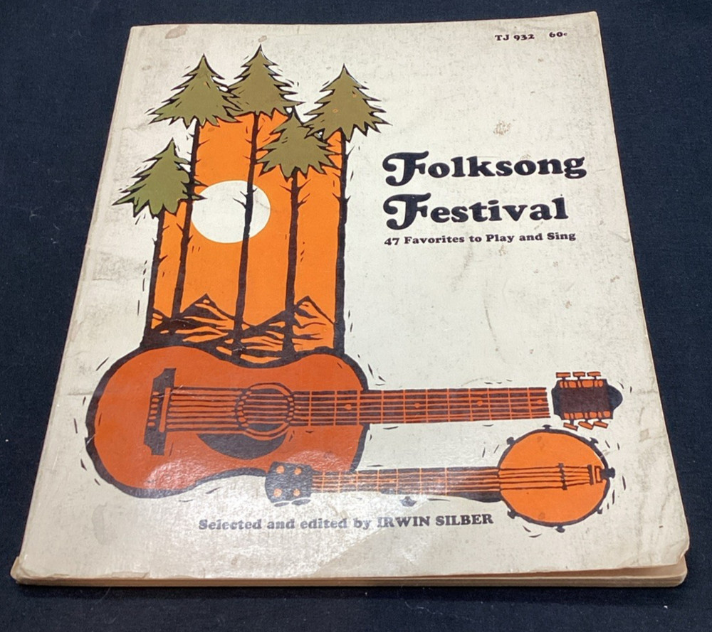 Folksong Festival 47 Favorites to Play & Sing, Silber, 1968 – ships free