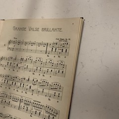 Antique Chopin&rsquo;s Waltzes Piano Forte 1884? Music Book 80 Pages Very Good