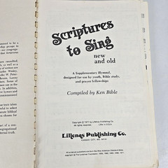 Scriptures To Sing New Old Lillenas Christian Spiral Songbook 1977 Music Vintage