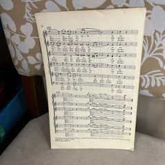 1936 Festival Prelude by Richard Wagner Choral Only Sheet Music M. Witmark & Son