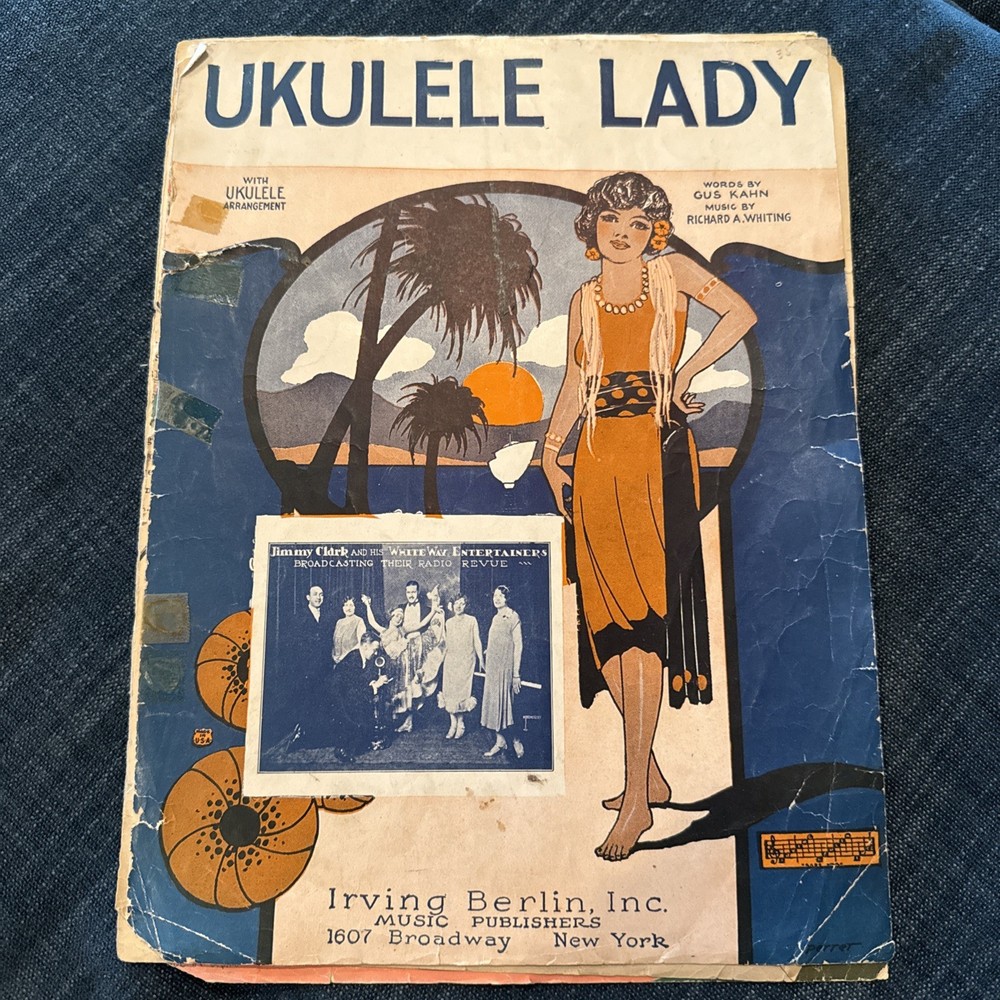 Ukulele Lady Sheet Music Produced By Irving Berlin 1925