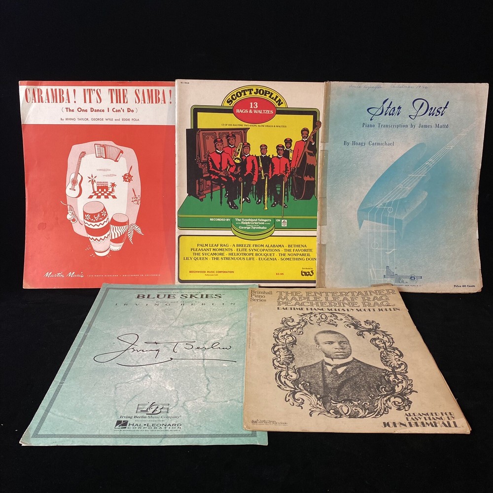 Rags Waltzes Blue Skies Stardust Samba Summertime Sheet Music Lot