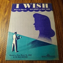 I Wish Sheet Music Allan Roberts Doris Fisher Northern Music 1945 P/V/G