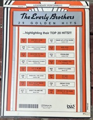 1988 The Everly Brothers 29 Colden Hits Song Book