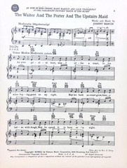 Waiter Porter And Upstairs Maid Sheet Music Birth Of The Blues Bing Crosby 1941