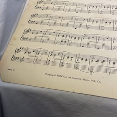1908 The Merry Widow Waltz Piano Sheet Music Franz Lehar Century Edition 1310