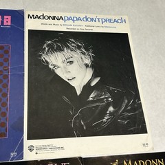 Vintage Madonna Sheet Music Lot Of 5 Vogue Papa Don’t Preach Into The Groove