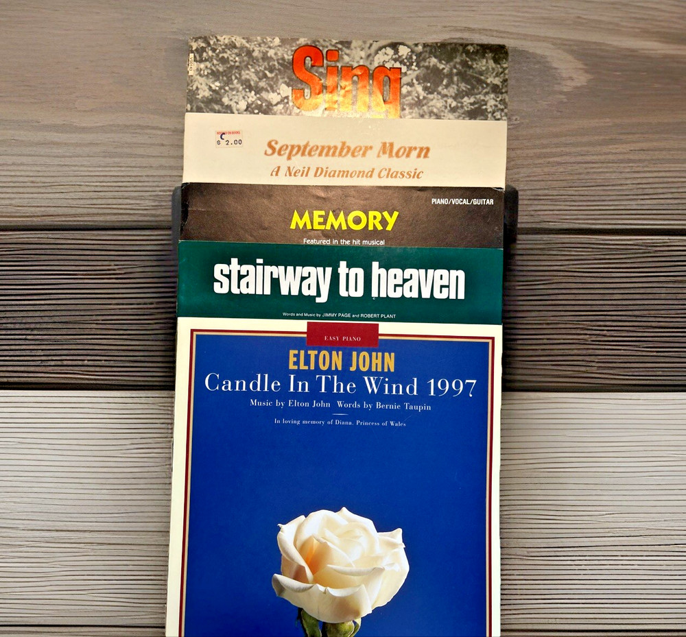 Lot of 5 ~ Vocal / Piano / Guitar ~ Sheet Music ~ Various Titles
