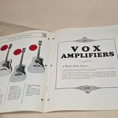 Original Vox Musical Instruments Catalog 1968 Beatles Cover Used From Music Shop