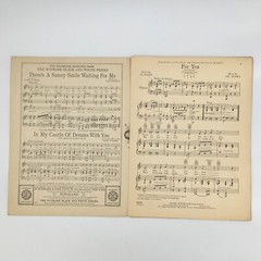 FOR YOU VINTAGE SHEET MUSIC 1930 LYRICS: AL DUBIN MUSIC: JOE BURKE M.Witmark