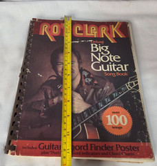 Roy Clark Big Note Guitar Song Book 1978 Vintage Sheet Music with Poster