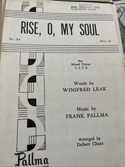 Rise O My Soul Mixed Voices Frank Pallma Leak Chute