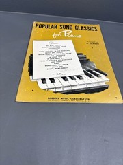 Vintage Popular Song Classics for Piano D. Savino Robbins Music 1940s Sheet Musi