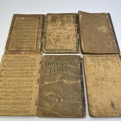 Vintage Songbooks Lot of 6 1940s Blessed Hope Millennial Praise Crowns of Glory