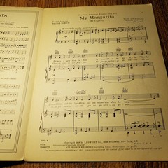 My Margarita Sheet Music Maria Grever 1938 Leo Feist P/V/G