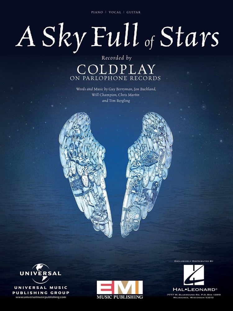 A Sky Full of Stars Coldplay Song for Piano Sheet Music Guitar Chords Lyrics