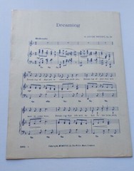 N.LOUISE WRIGHT SONGS, ON TO FRANCE. 1918 THE WILLIS MUSIC CO. SHEET MUSIC