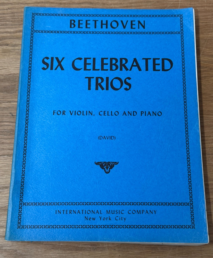 Ludwig van Beethoven Six Celebrated Trios for Violin, Cello and Piano No. 952